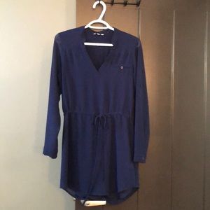 Dark blue long sleeve dress